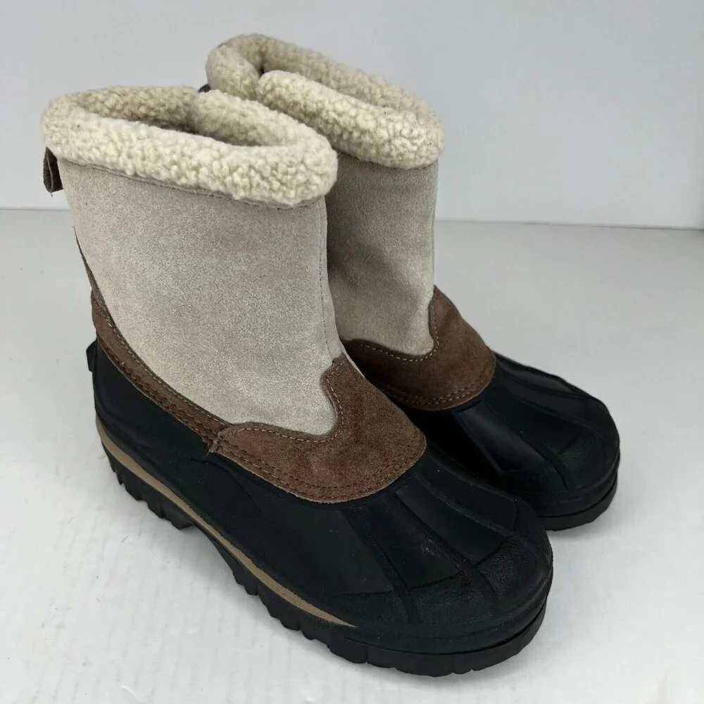 Magellan Womens FWMFFS4007 Suede Leather Duck Pac Warm Thinsulate Size 7 Boots